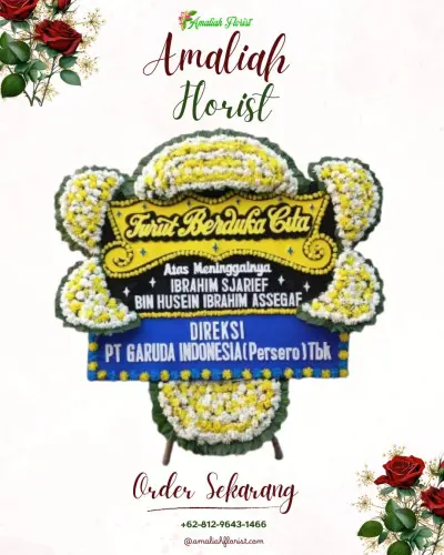 Papan Bunga Duka di Podo